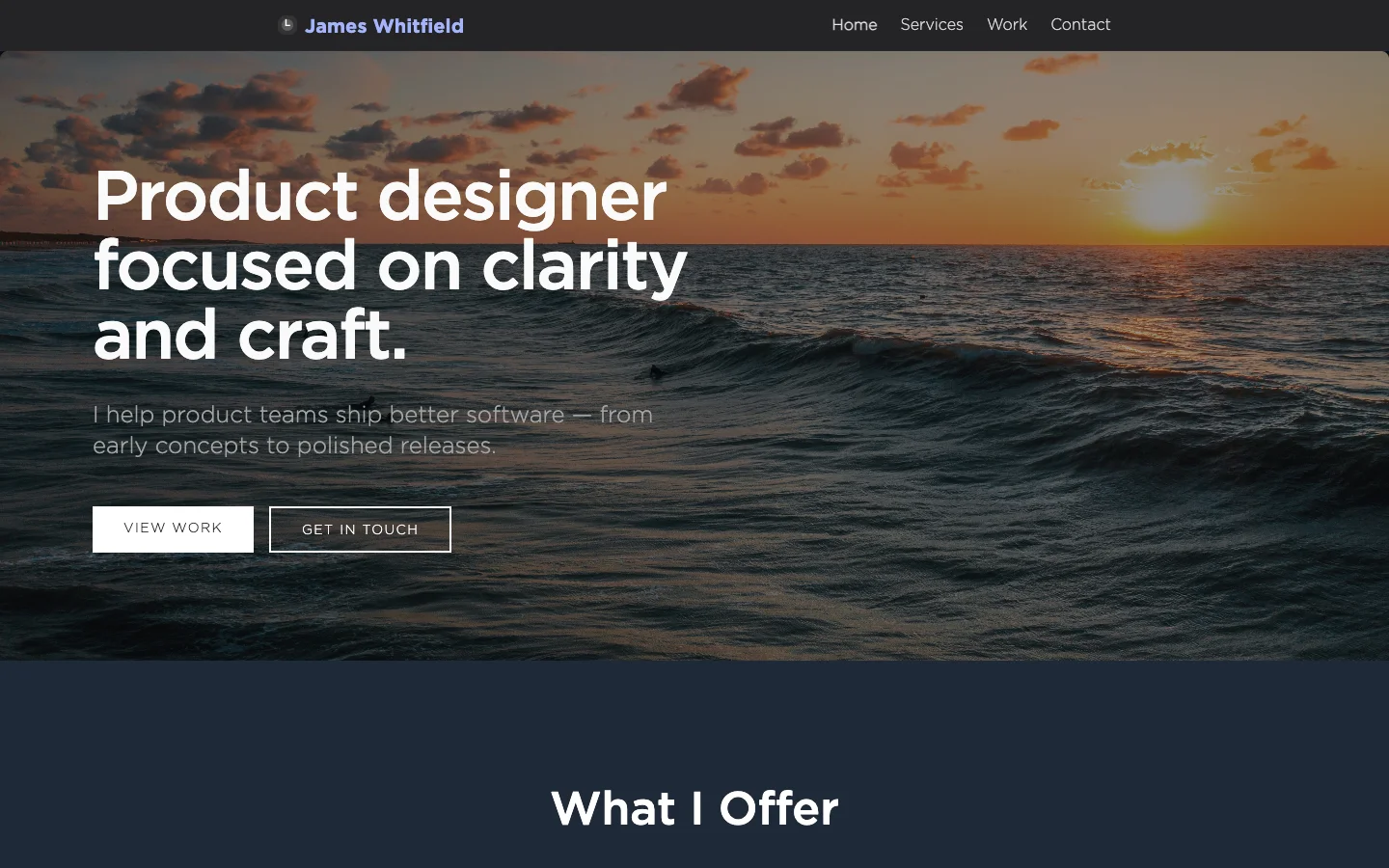 Minimal theme preview
