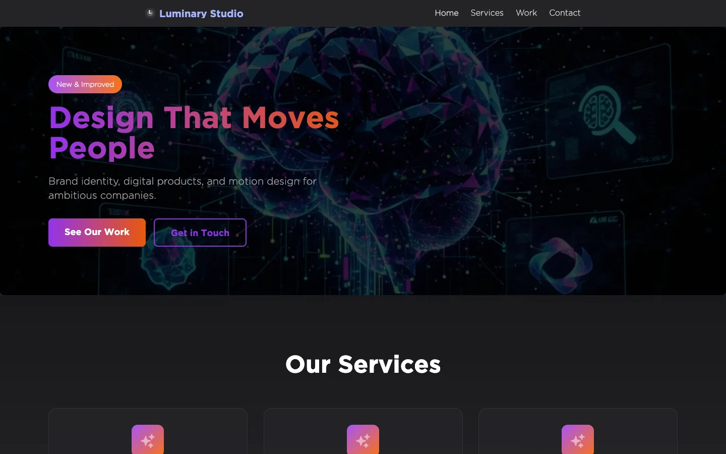 Modern theme preview